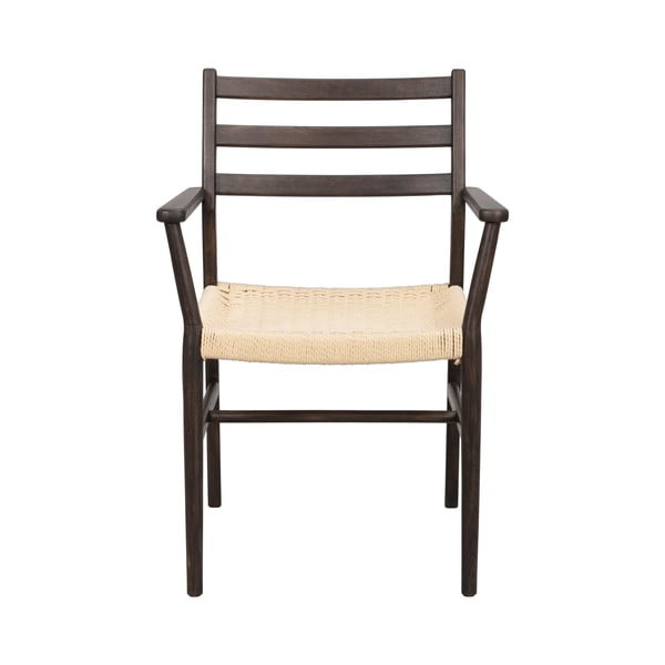 Scaun de dining natural /maro închis Harlan – Rowico-image-2