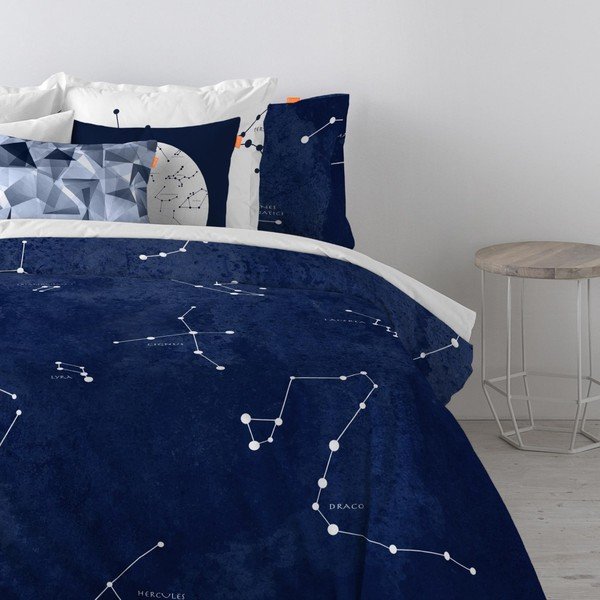 Husă din bumbac pentru pilotă Blanc Cosmos, 140 x 200 cm-image-4