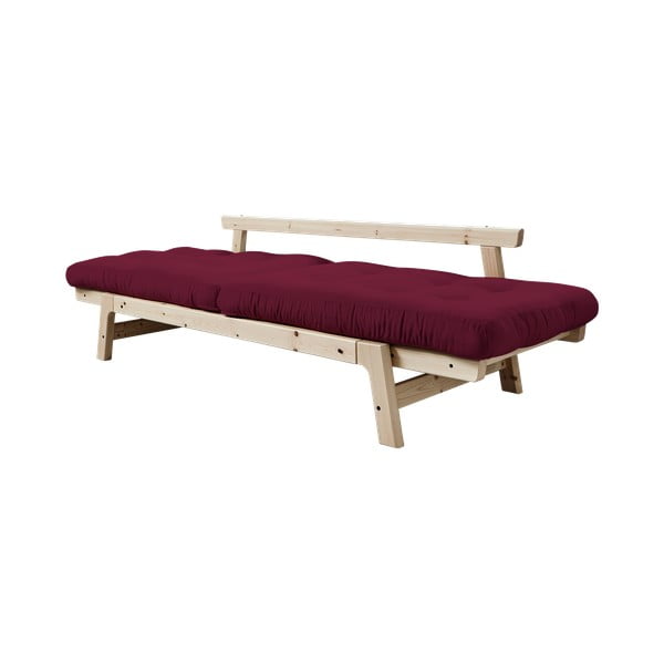 Canapea variabilă Karup Design Step Natural/Light Bordeaux-image-4