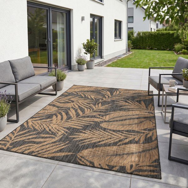 Covor pentru exterior și interior negru/maro 160x230 cm Mira 1451 – Ayyildiz Carpets-image-1