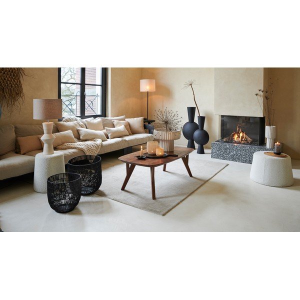 Măsuță de cafea în culoare naturală închisă din lemn de acacia 65x120 cm Quenza – Light & Living-image-2