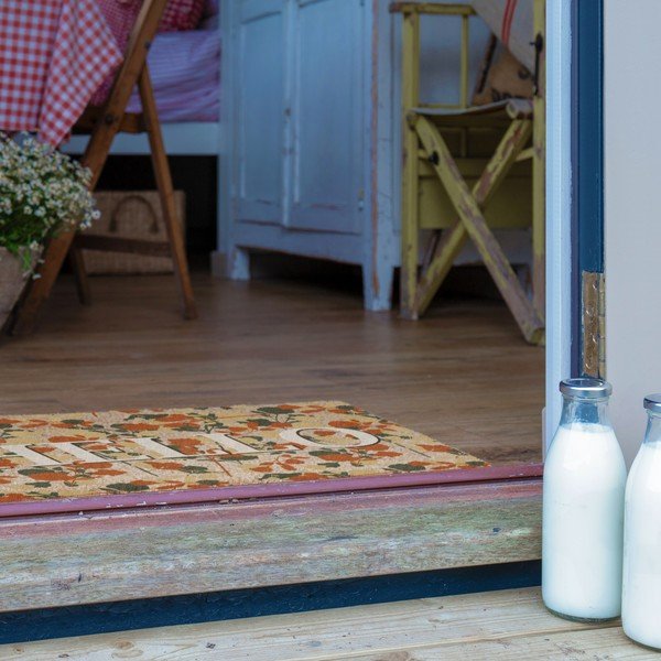 Covoraș de intrare din fibre de nucă de cocos 40x60 cm Hello Floral – Artsy Doormats-image-4