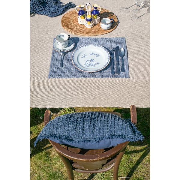 Pernă decorativă din bumbac Tiseco Home Studio Waffle, 45 x 45 cm, roz-image-3