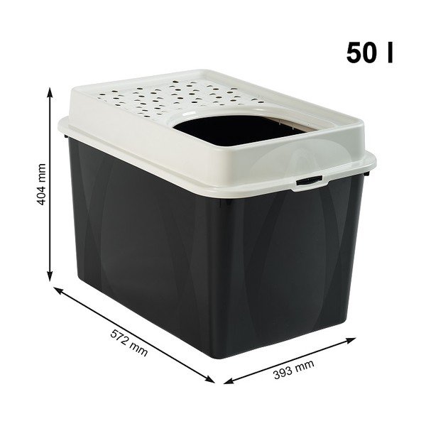 Litieră pentru pisici 57,2x39,3 cm Eco Berty - Rotho-image-1