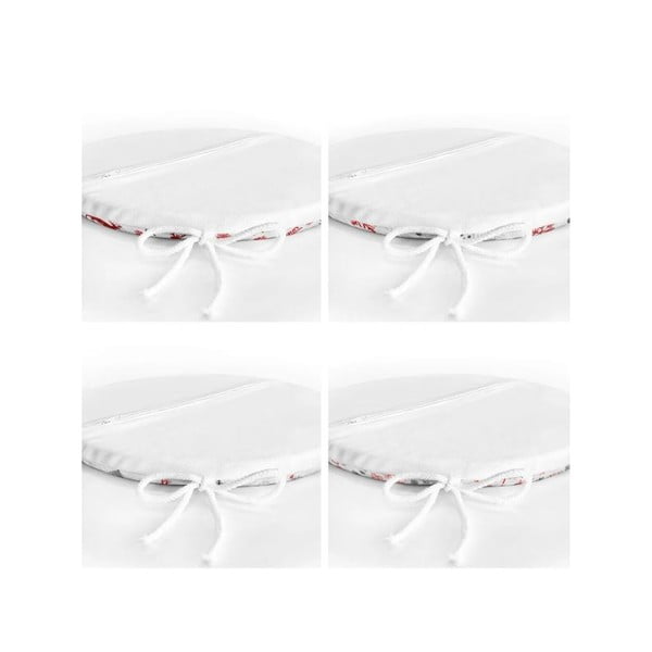 Perne de scaun 4 buc. ø 40 cm  cu model de Crăciun Snowflakes – Mila Home-image-2