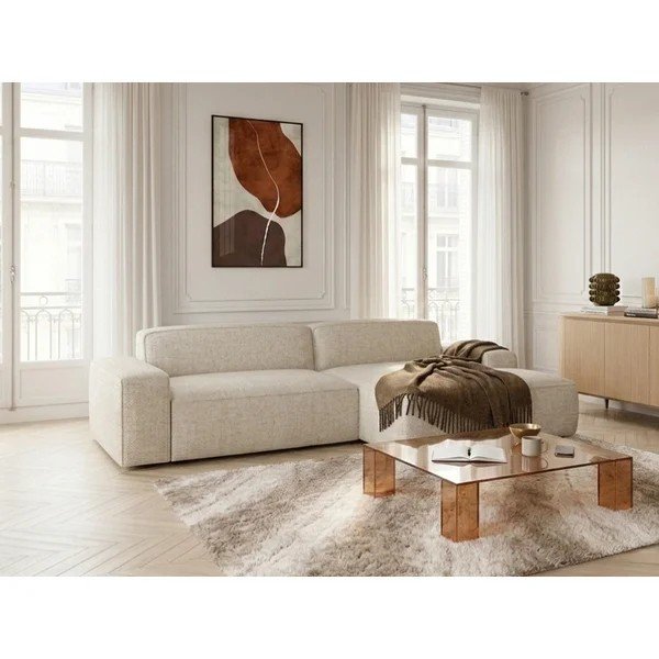 Colțar bej extensibil/cu reglaj electric al șezutului (cu colț pe partea dreaptă) Abel – Bobochic Paris-image-4