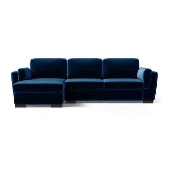 Canapea/colțar cu șezlong pe partea stângă Marie Claire BREE, albastru închis
