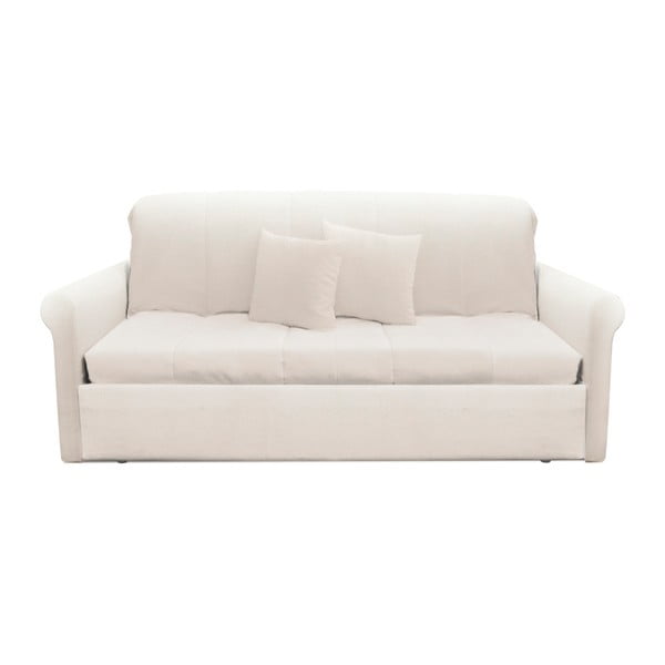 Canapea extensibilă cu 3 locuri 13Casa Greg, alb