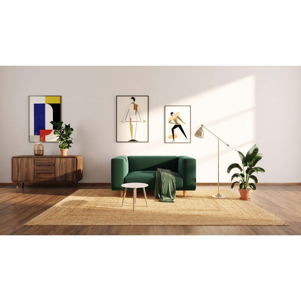 Fotoliu de relaxare verde închis cu tapițerie din catifea Kukumo – Ame Yens-image-3