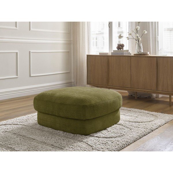 Taburet kaki cu tapițerie din chenille Leonore – Bobochic Paris-image-1