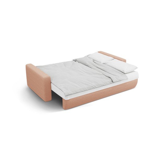Canapea roz extensibilă, cu spațiu de depozitare 238 cm Belfast – Cosmopolitan Design-image-3