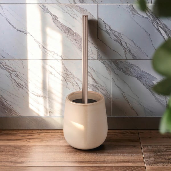 Perie de WC bej din ceramică Sirmione – Wenko-image-1