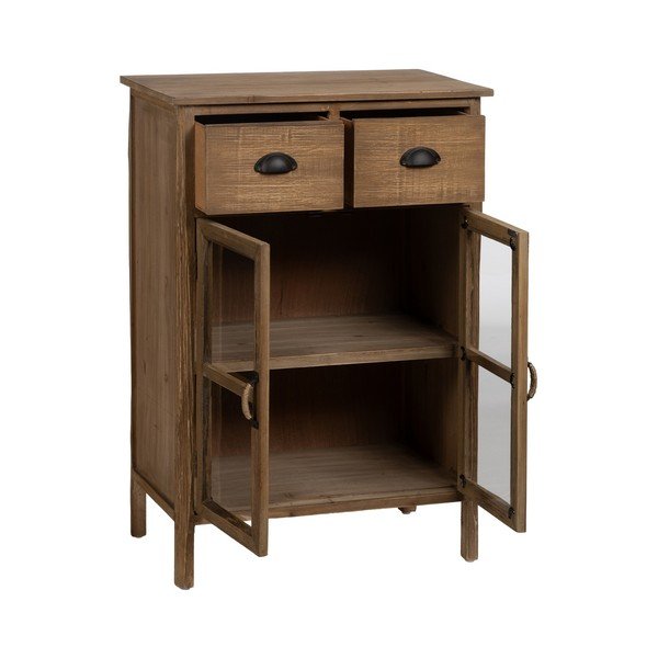 Vitrină în culoare naturală din lemn de brad 64x92,5 cm – Ixia-image-2