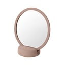 Oglindă cosmetică de masă Blomus Sono, înălțime 18,5 cm, roz