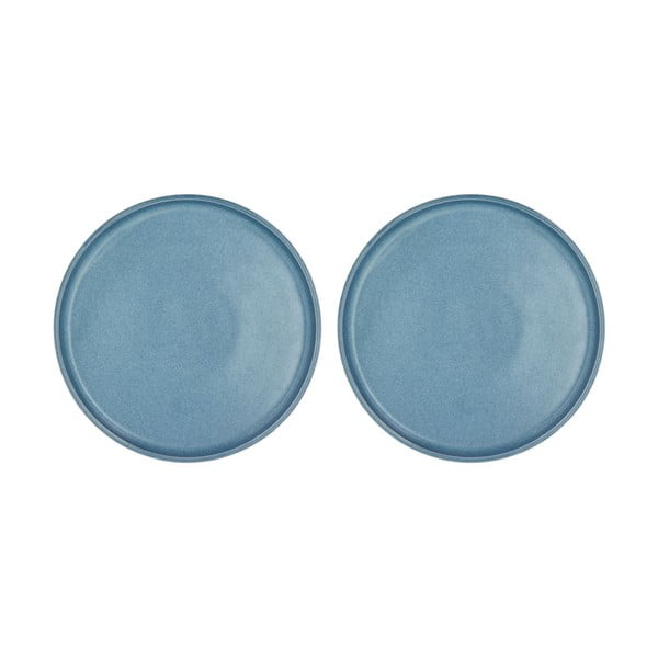 Set 2 farfurii din porțelan pentru desert Villa Collection Fjord, ø 20,8 cm, albastru