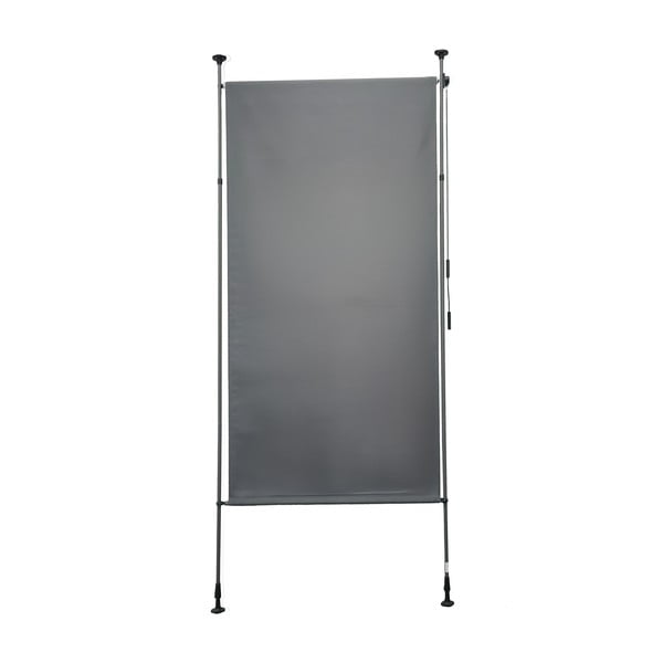Paravan pentru balcon gri din metal/din material textil 120x225 cm – Garden Pleasure