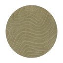 Covor kaki țesut manual rotund din lână ø 160 cm Mesmerise Sage – Flair Rugs