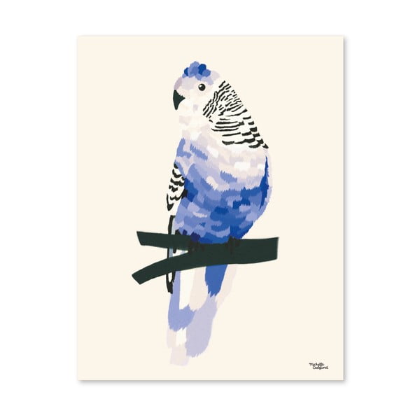 Poster Michelle Carlslund Blue Bird, 50 x 70 cm