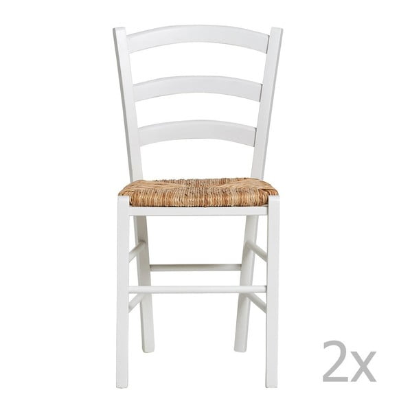 Set 2 scaune Marckeric Paloma, alb