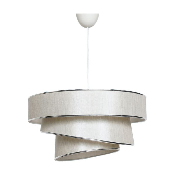 Lustră crem/argintie cu abajur textil ø 40 cm Couper – Opviq lights