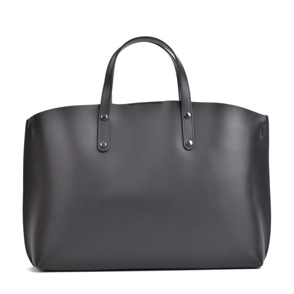 Geantă din piele Mangotti Bags Lulia, negru-image-3