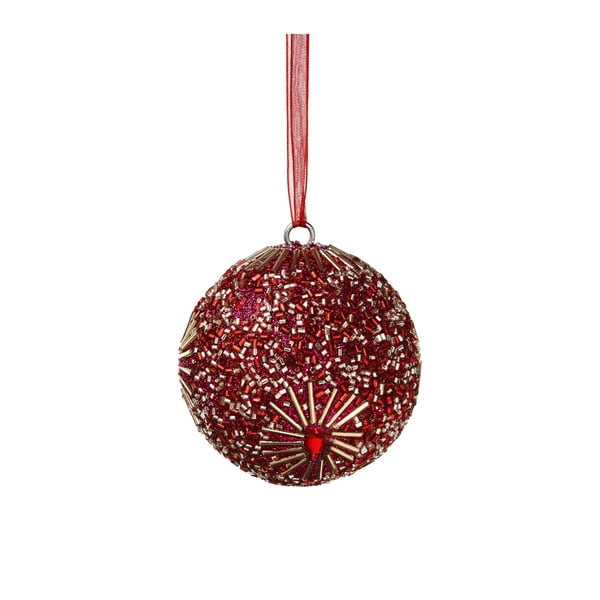 Decorațiune de Crăciun din sticlă cu perle Butlers Hang On, ⌀ 8 cm