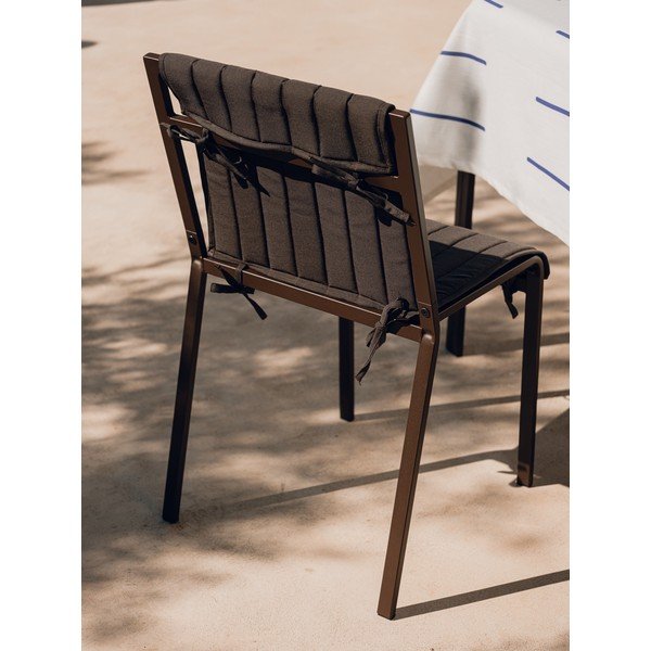 Scaun de grădină maro închis din metal Oto – noo.ma-image-4