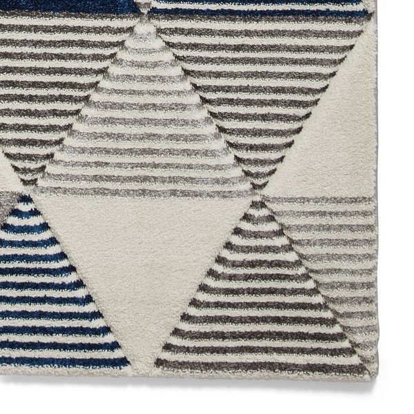 Covor Think Rugs Brooklyn Geo, 120 x 170 cm, albastru-gri-image-4