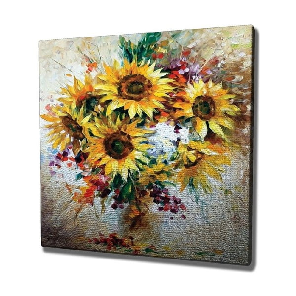 Tablou pe pânză Sunflowers, 45 x 45 cm