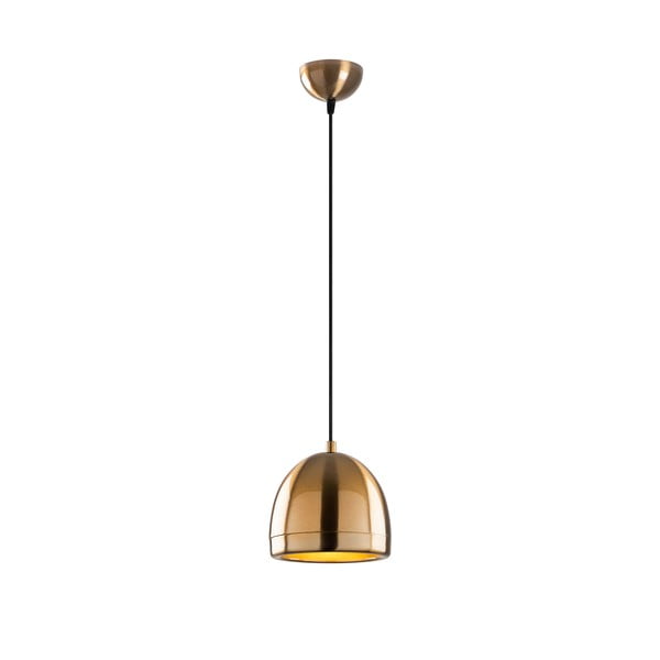 Lustră în culoarea bronz cu abajur din metal ø 17 cm Mugo – Opviq lights