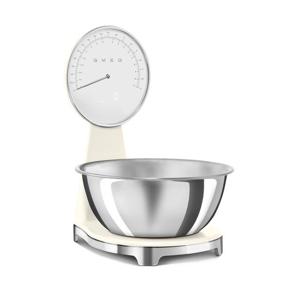 Cântar de bucătărie crem din plastic digital – SMEG-image-4