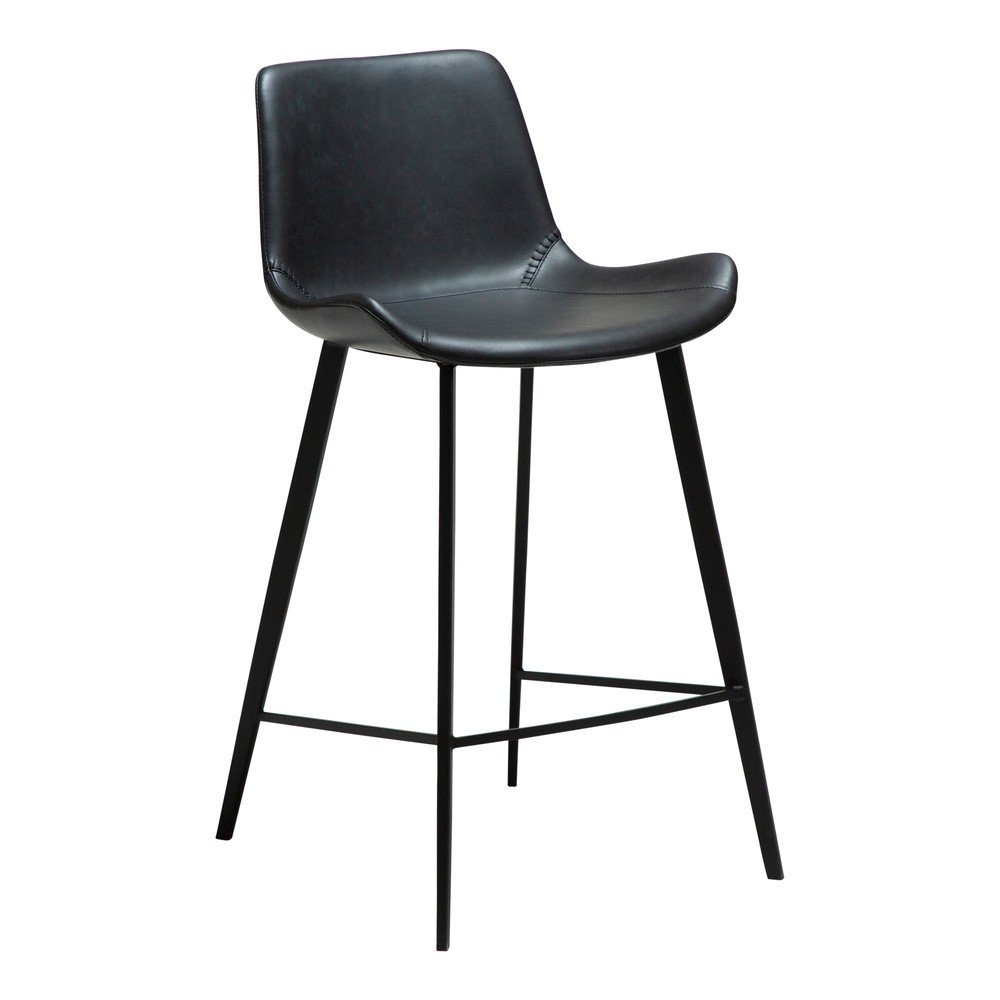 Scaun de bar negru (înălțime șezut 65 cm) Hype – DAN-FORM Denmark
