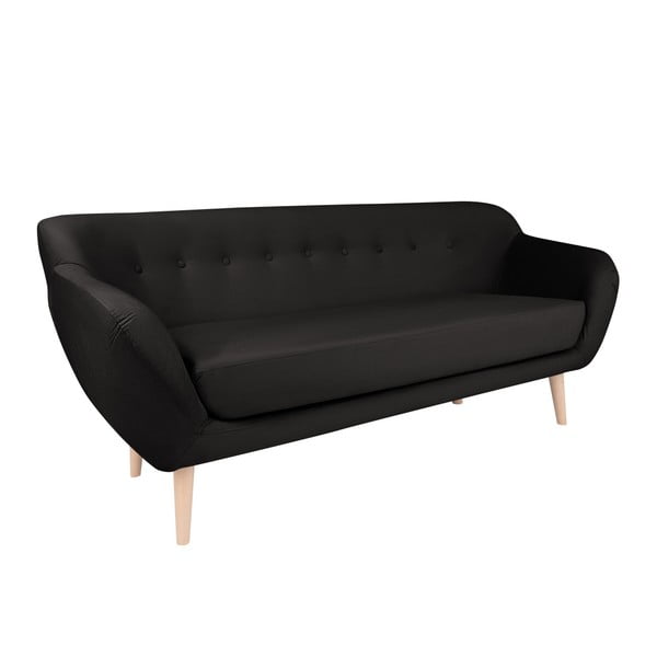 Canapea cu 3 locuri BSL Concept Eleven, negru
