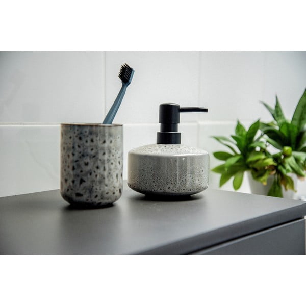 Suport din ceramică pentru periuțe de dinți Wenko Oviedo, gri-image-4