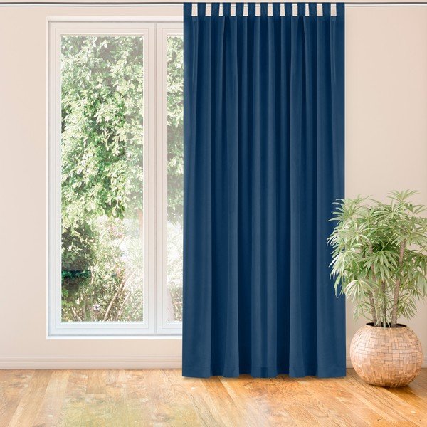 Draperie albastru-închis 200x245 cm Vila – Homede-image-1