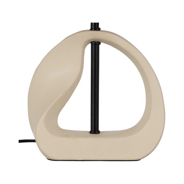 Veioză bej/în culoare naturală cu abajur din ratan (înălțime 37,5 cm) – Ixia-image-2