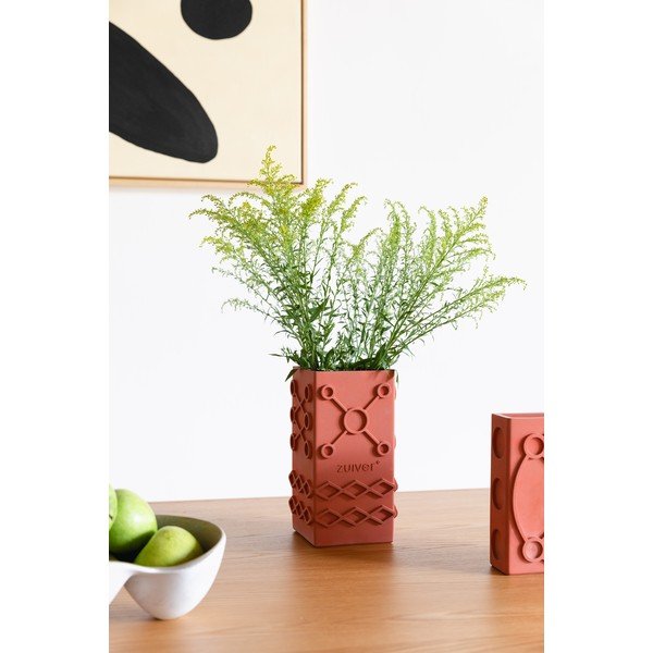 Vază portocalie din beton Graphic – Zuiver-image-3