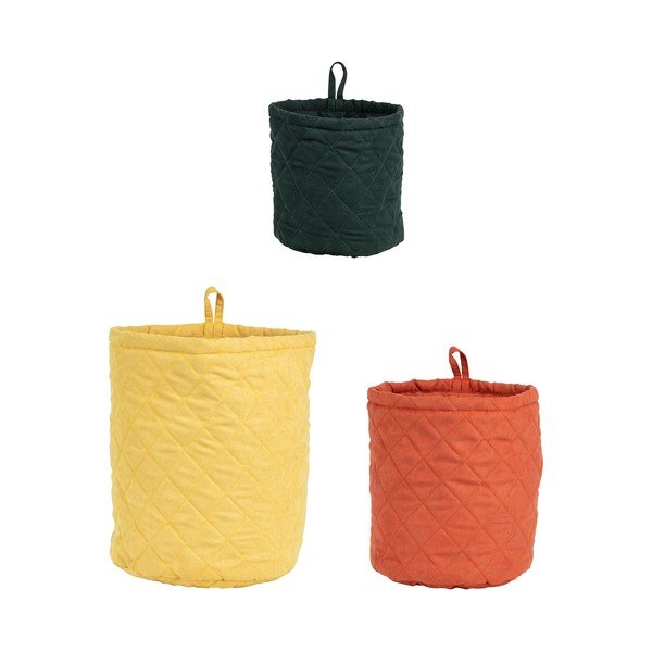 Coșuri de depozitare 3 buc. din material textil Tamesis – Sema