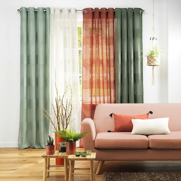 Perdea verde 140x280 cm Terraza – douceur d'intérieur-image-4