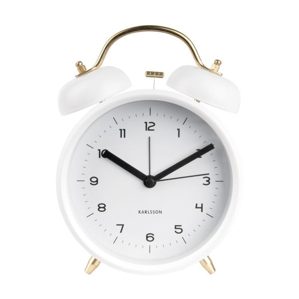 Ceas alarmă Karlsson Classic, alb, ⌀ 14 cm-image-1