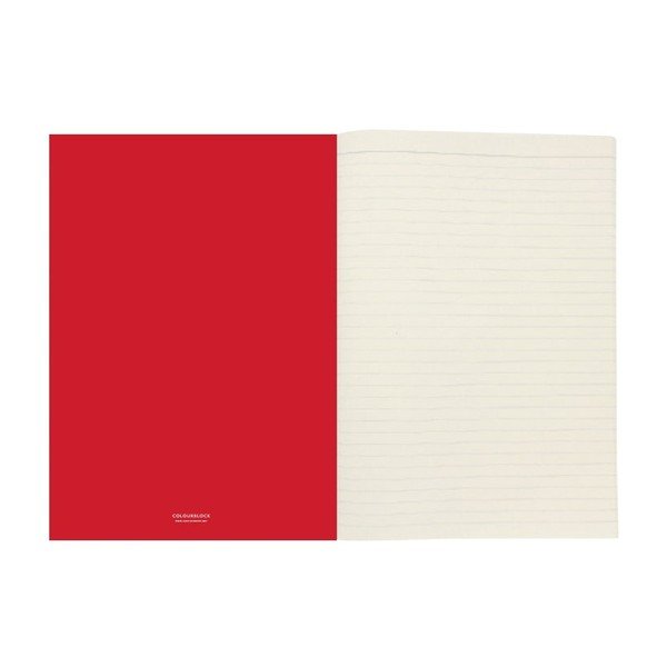 Caiet A4 GO Stationery Stripe, roșu portocaliu-image-1
