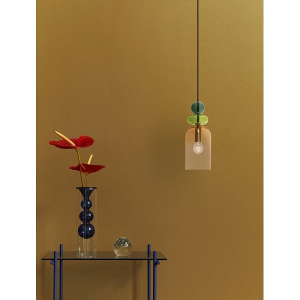 Lustră aurie din sticlă ø 11 cm Murano – Nova Luce-image-1