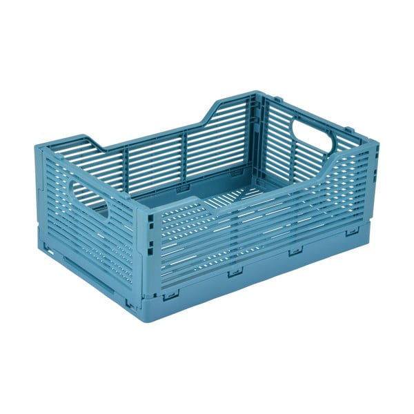 Cutie de depozitare albastră din plastic 40x30x17 cm – Homéa