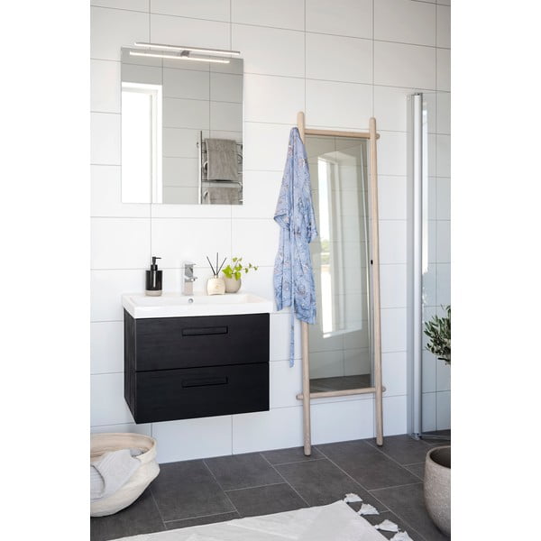 Oglindă de podea cu ramă din lemn 52x5 cm Milford - Rowico-image-2