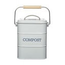 Recipient pentru deșeuri compostabile Kitchen Craft Living Nostalgia, gri, 3 l