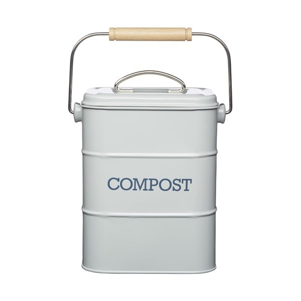 Recipient pentru deșeuri compostabile Kitchen Craft Living Nostalgia, gri, 3 l