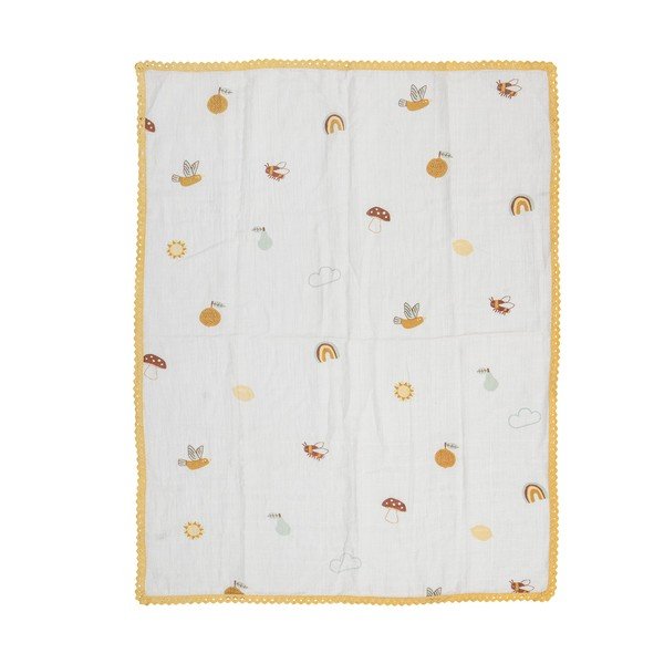 Pătură pentru copii albă 80x100 cm Agnes – Bloomingville Mini-image-2