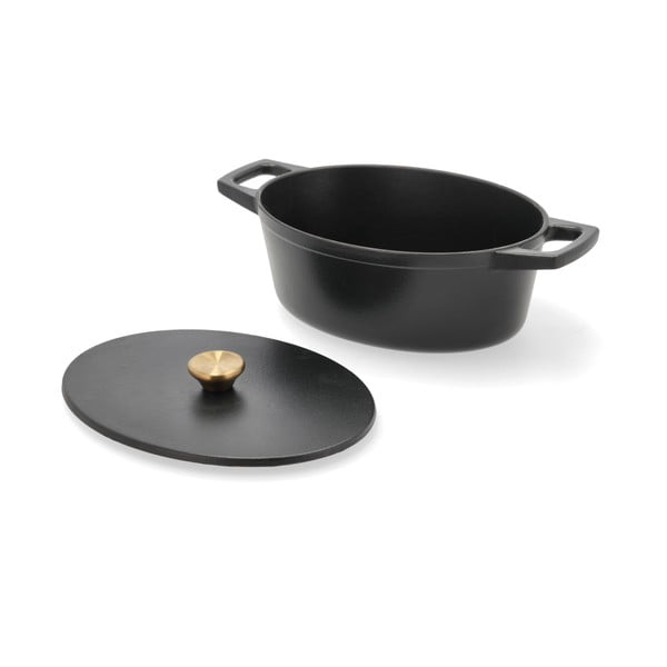 Oală cu capac din fontă 3,8 l adecvată pentru plita cu inducție – Holm-image-2