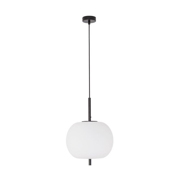 Lustră albă/neagră din sticlă ø 30 cm Lato – Nova Luce
