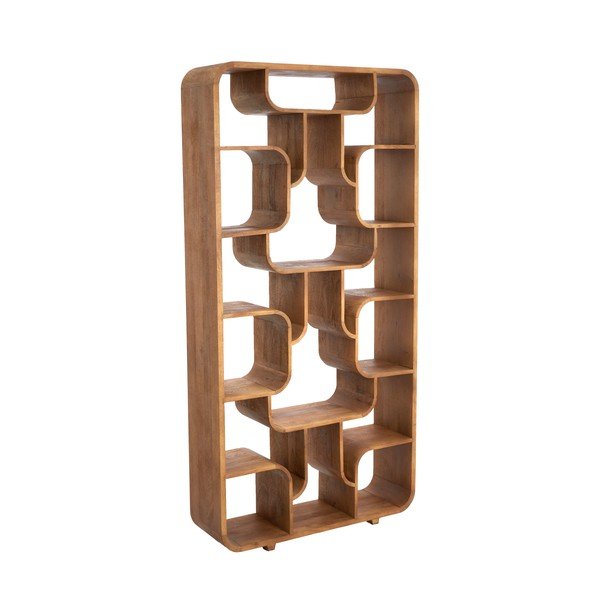 Etajeră în culoare naturală din lemn de mango 100x200x30 cm Labare – Light & Living